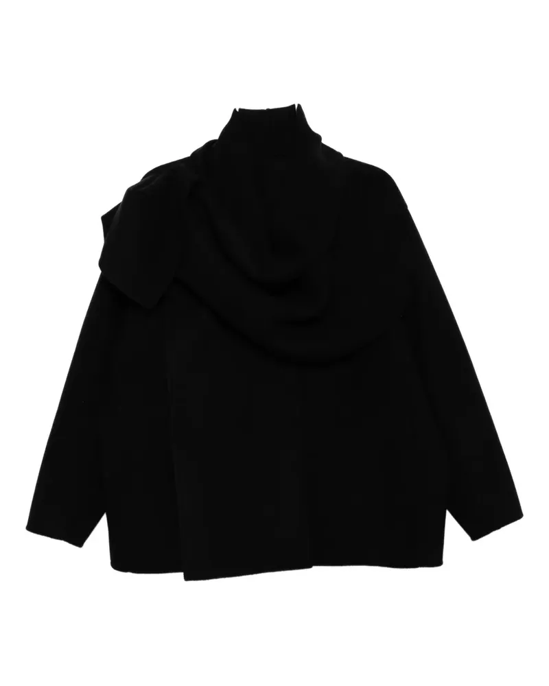 JNBY Doppelreihiger Tweed-Mantel - Schwarz Schwarz