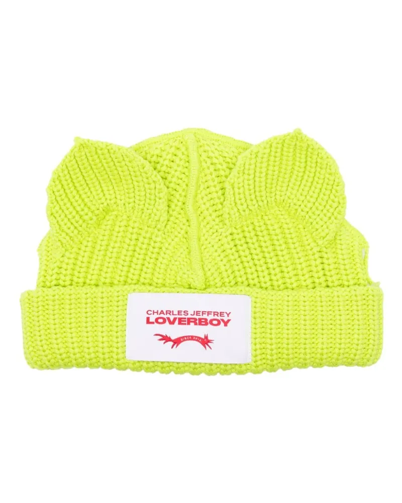 Charles Jeffrey Loverboy Chunky Ears Beanie Grün