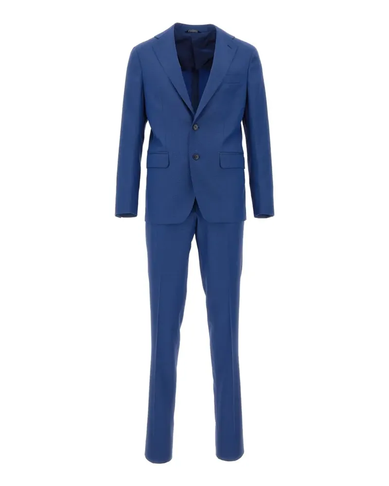 Brian Dales notch-lapel single-breasted suit - Blau Blau