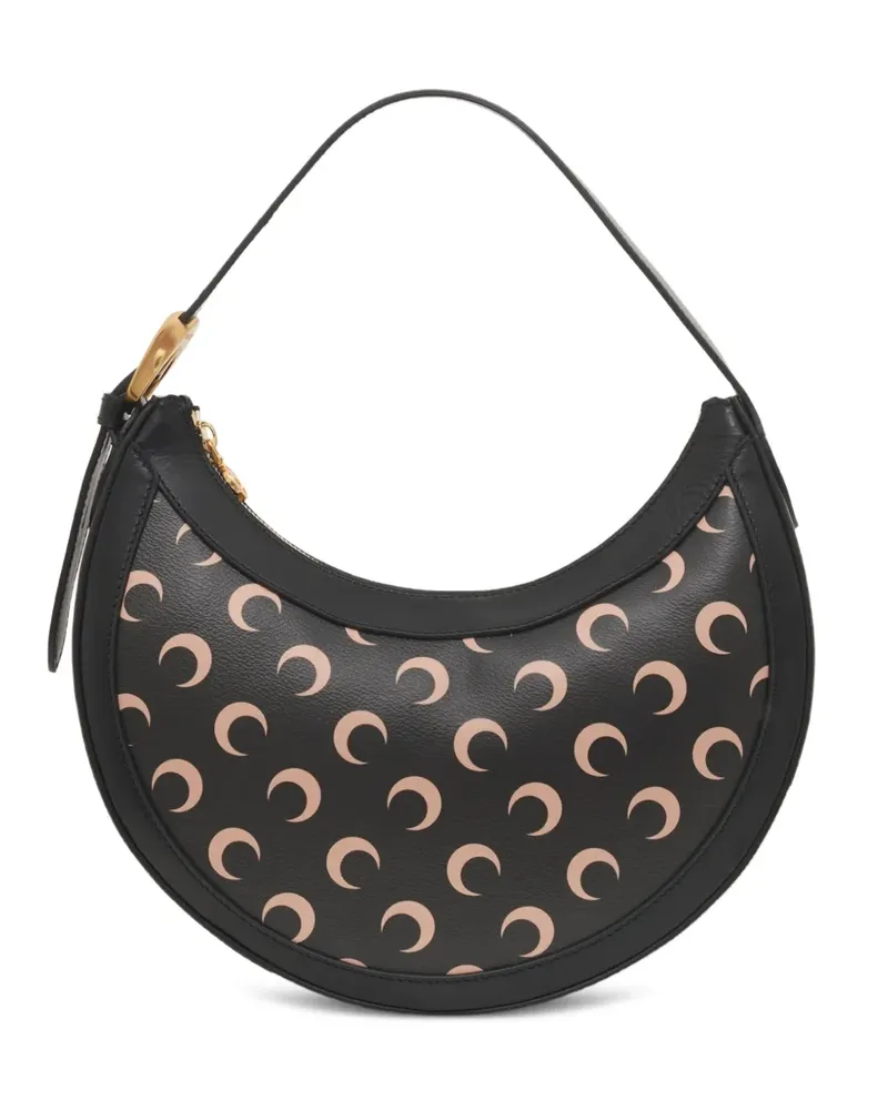 Marine Serre Eclips Schultertasche - Schwarz Schwarz