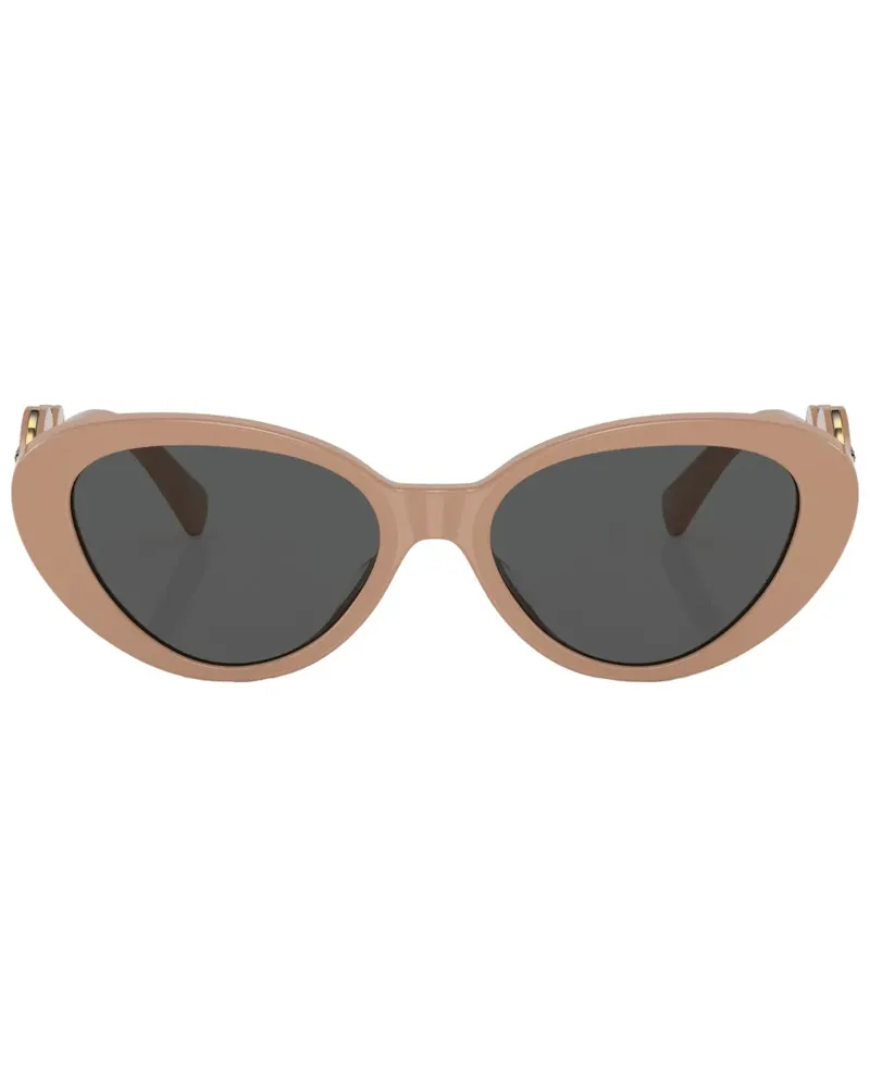Versace Runde Medusa Sonnenbrille - Nude Nude