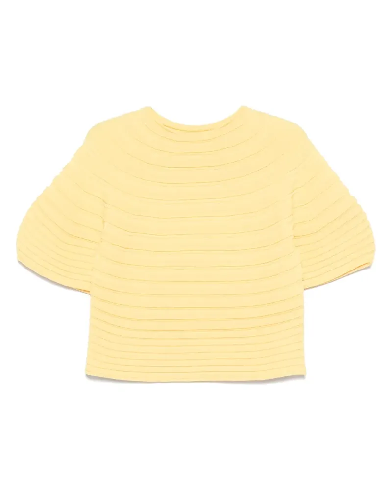 Issey Miyake Mushroom Oberteil - Gelb Gelb
