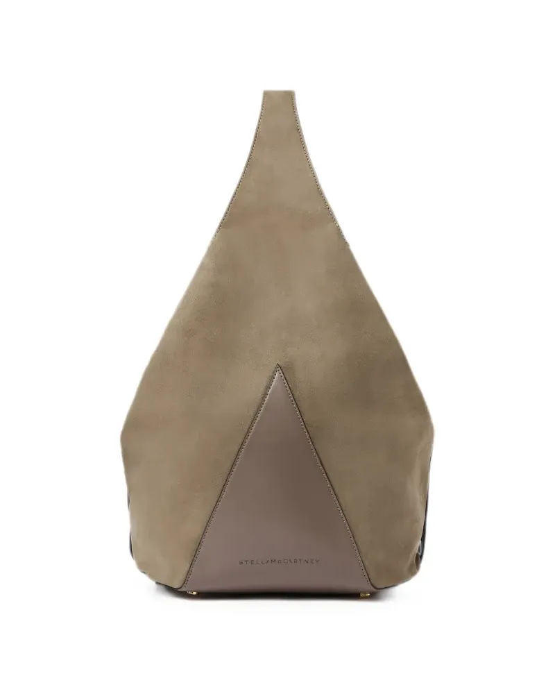 Stella McCartney Schultertasche mit Logo-Print - Braun Braun