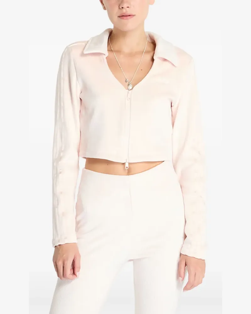 adidas Sweatshirt mit Reißverschluss - Nude Nude