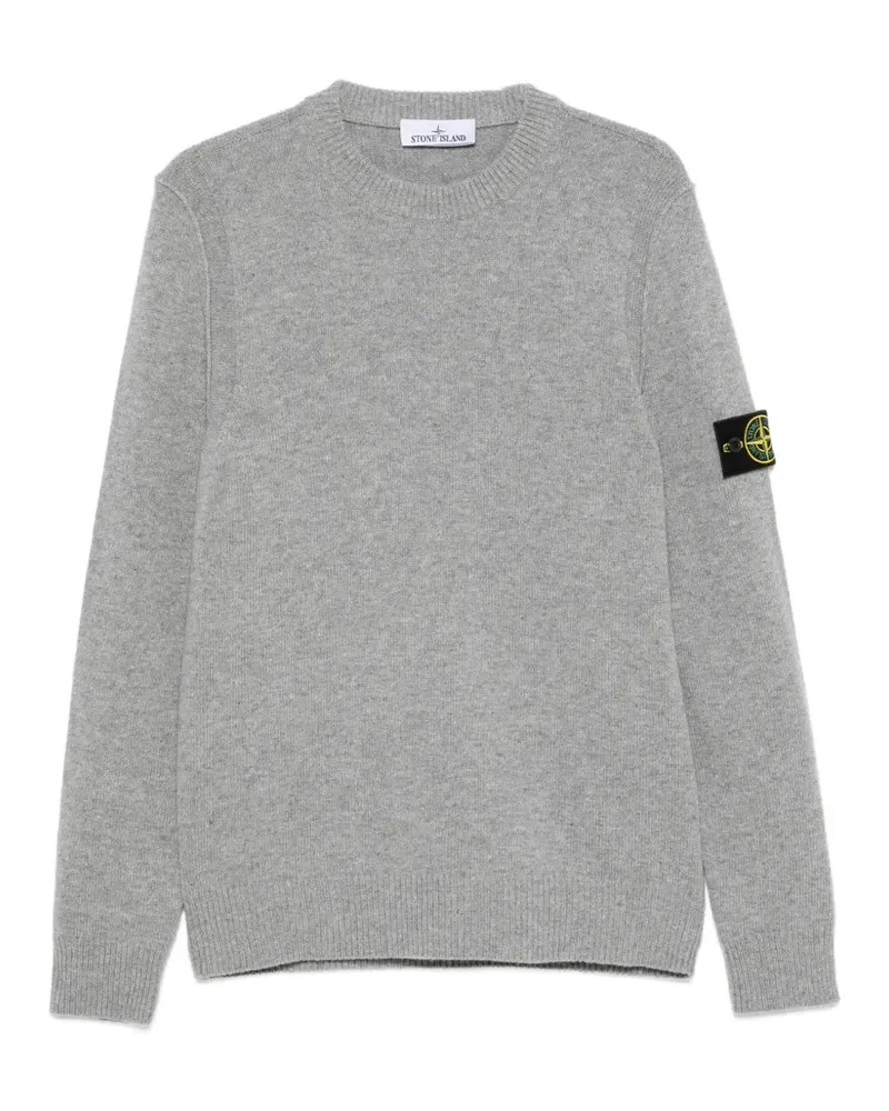 Stone Island Pullover mit Logo-Patch - Grau Grau