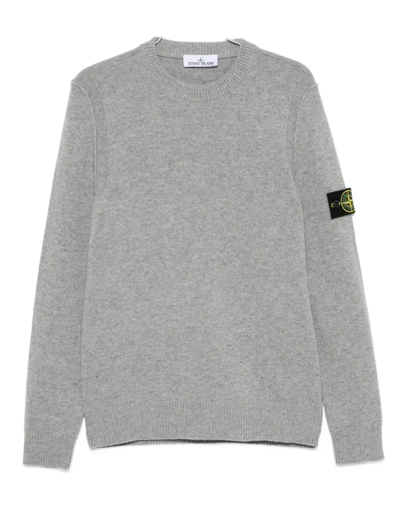 Stone Island logo-patch sweater - Grau Grau