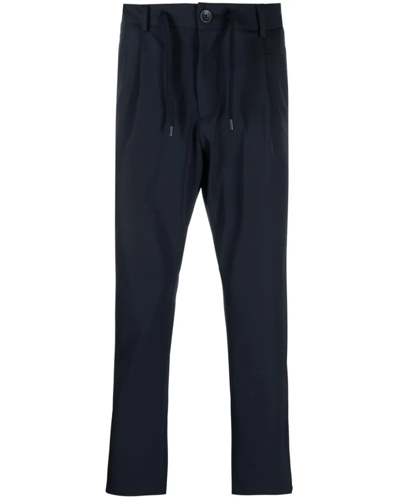 Herno Tapered-Hose mit Logo-Schild - Blau Blau