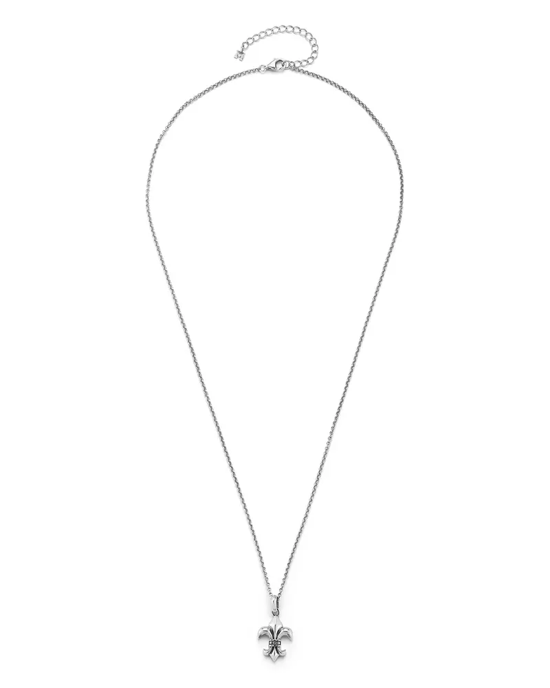 MATEO Fleur de Lis Halskette - Silber Silber