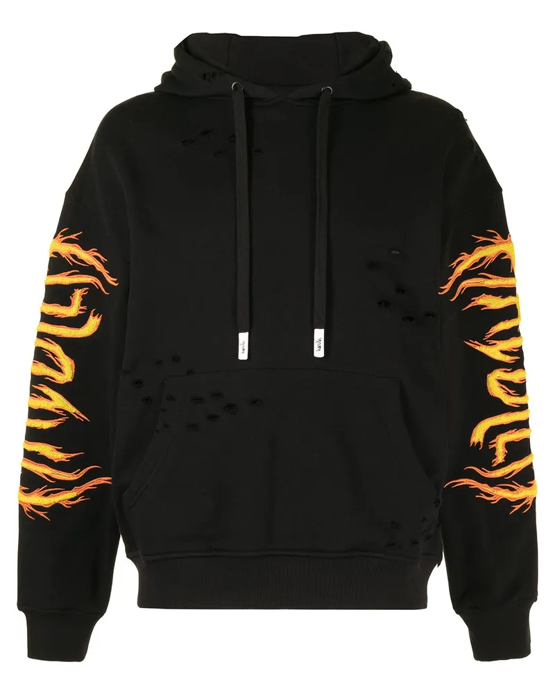 Haculla Hac on Fire Hoodie Schwarz