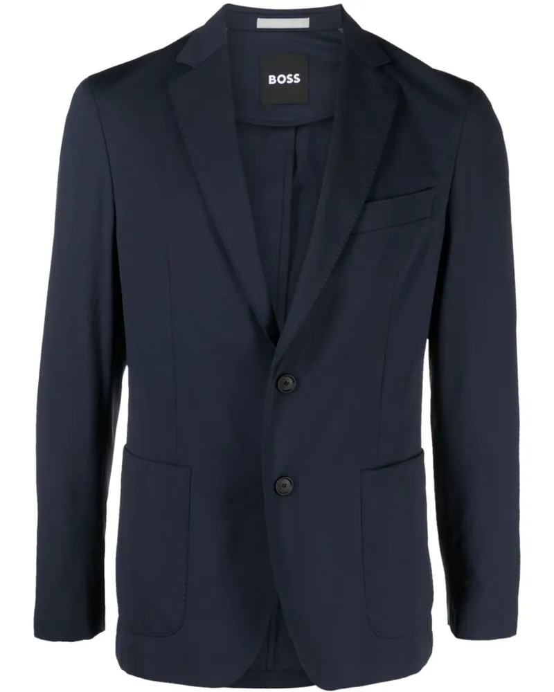 HUGO BOSS Sakko mit fallendem Revers - Blau Blau