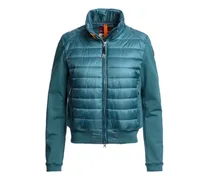 Wattierte Rosy Jacke mit Reißverschluss - Blau