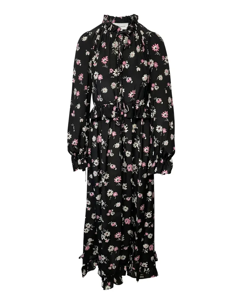 LES RÊVERIES floral-print maxi dress - Schwarz Schwarz