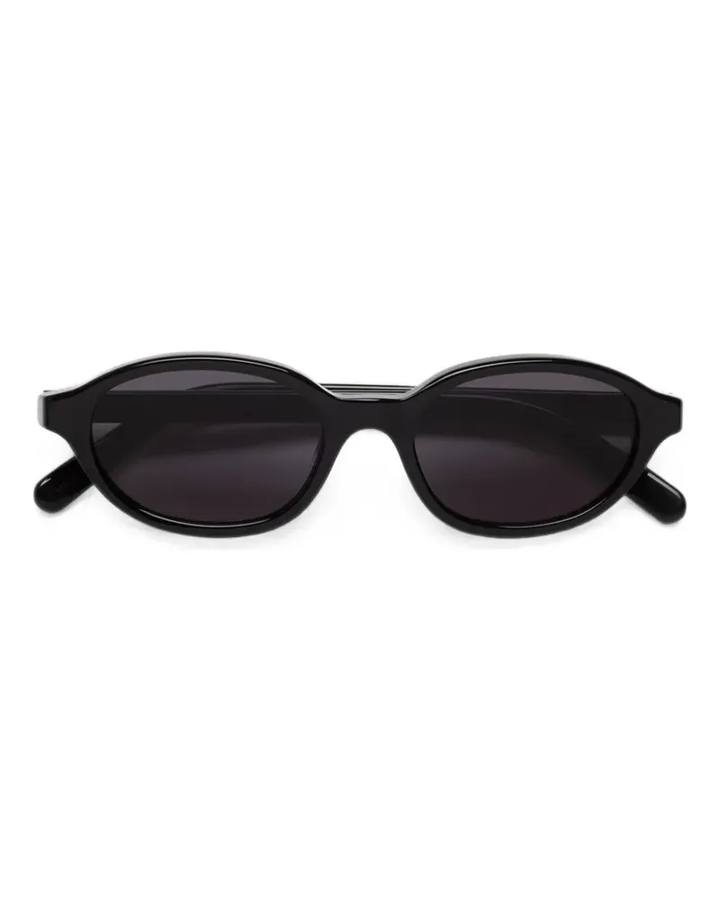 RETROSUPERFUTURE x MM6 Maison Margiela Lunettes 2 Sonnenbrille mit ovalem Gestell - Schwarz Schwarz