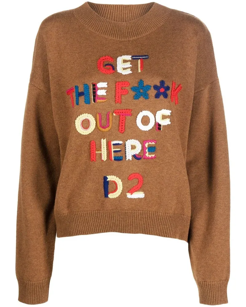 Dsquared2 Verzierter Pullover - Braun Braun