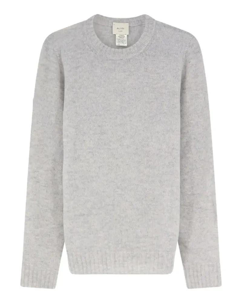 ALYSI ribbed-trim sweater - Grau Grau
