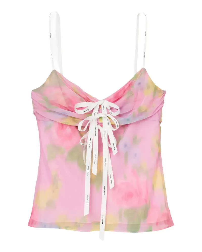 Marc Jacobs blurred floral-print top - Rosa Rosa