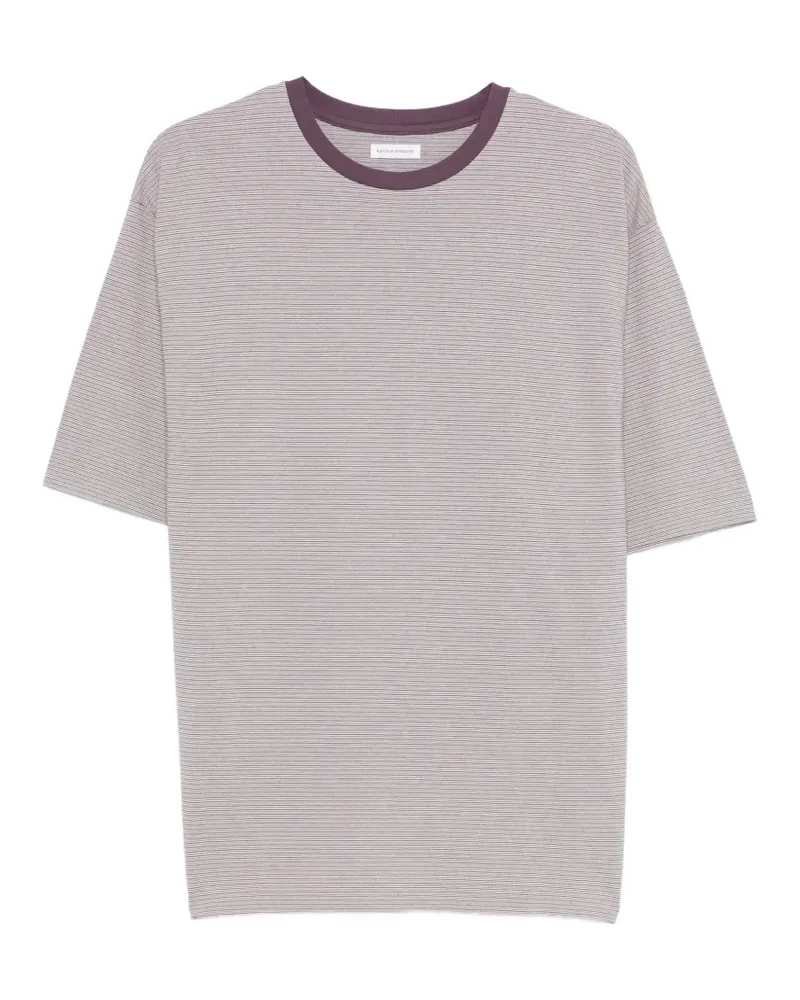 Kaptain Sunshine striped crew-neck T-shirt - Violett Violett