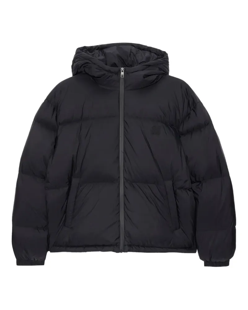 MSGM hooded puffer coat - Schwarz Schwarz