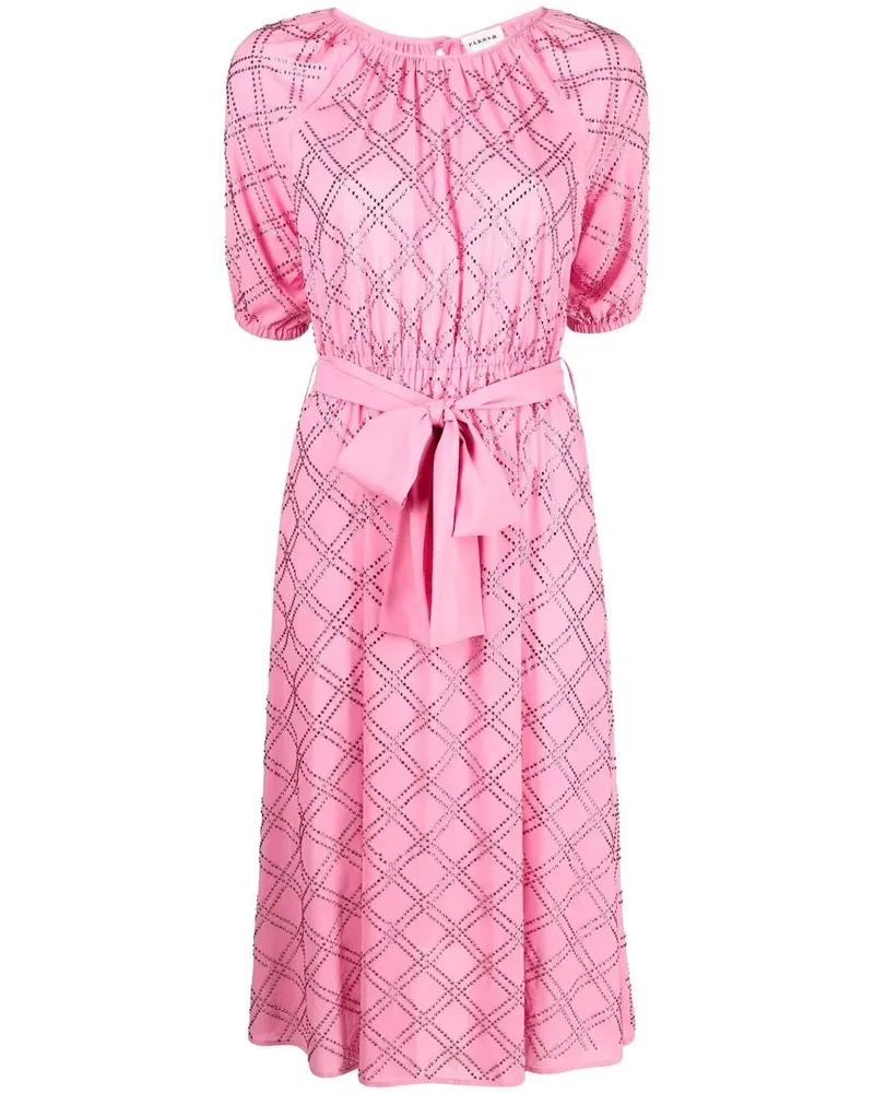 P.A.R.O.S.H. P.A.R.O H. Kleid mit Gürtel - Rosa Rosa