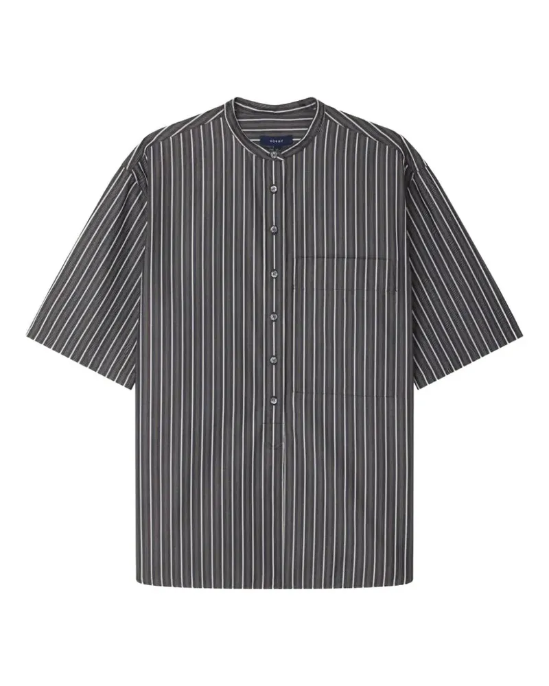 Soeur Hannah striped short-sleeve shirt - Schwarz Schwarz