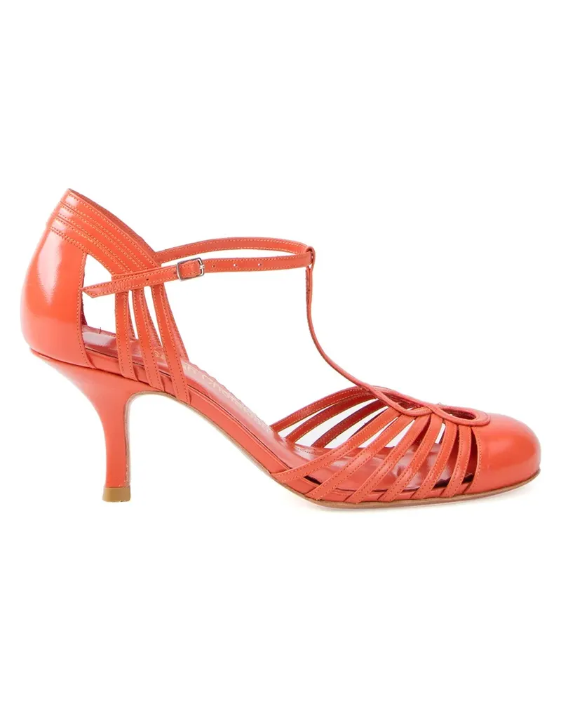Sarah Chofakian Pumps mit Riemchen - Gelb Gelb