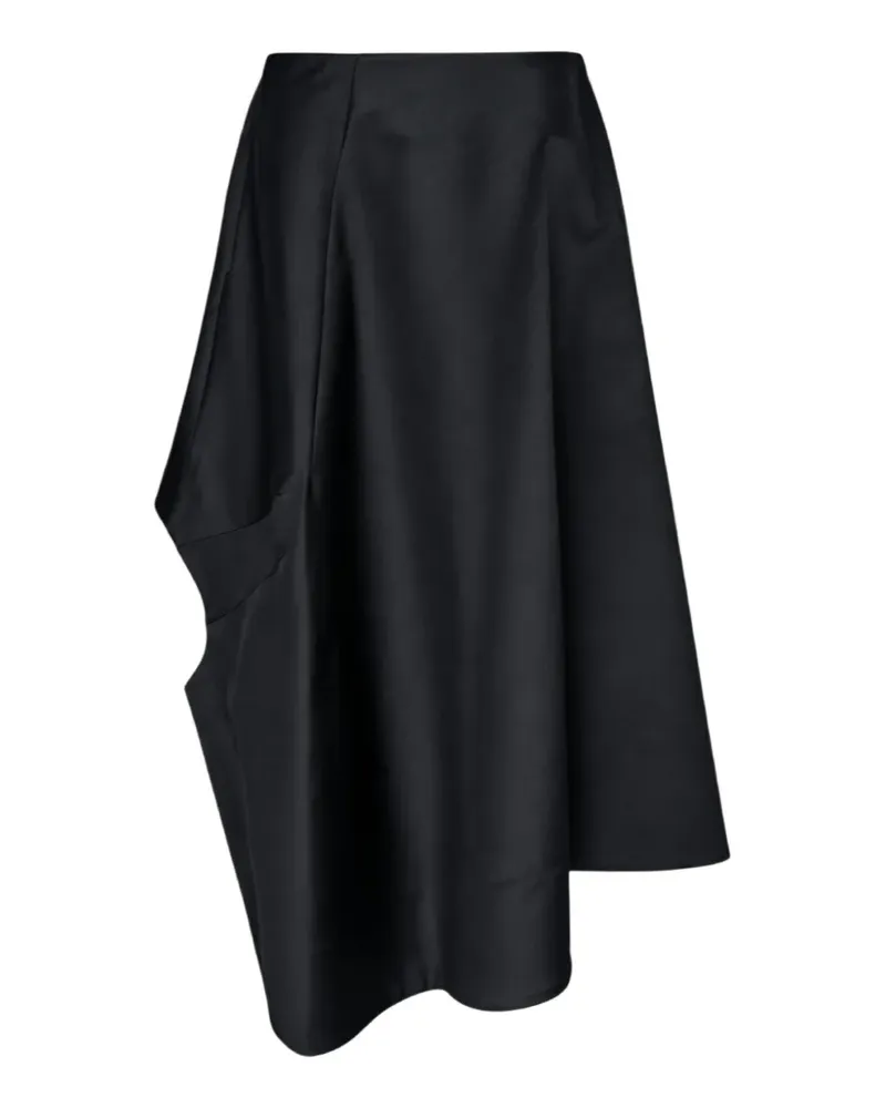 Comme des Garçons Asymmetrischer Rock mit Cut-Outs - Schwarz Schwarz