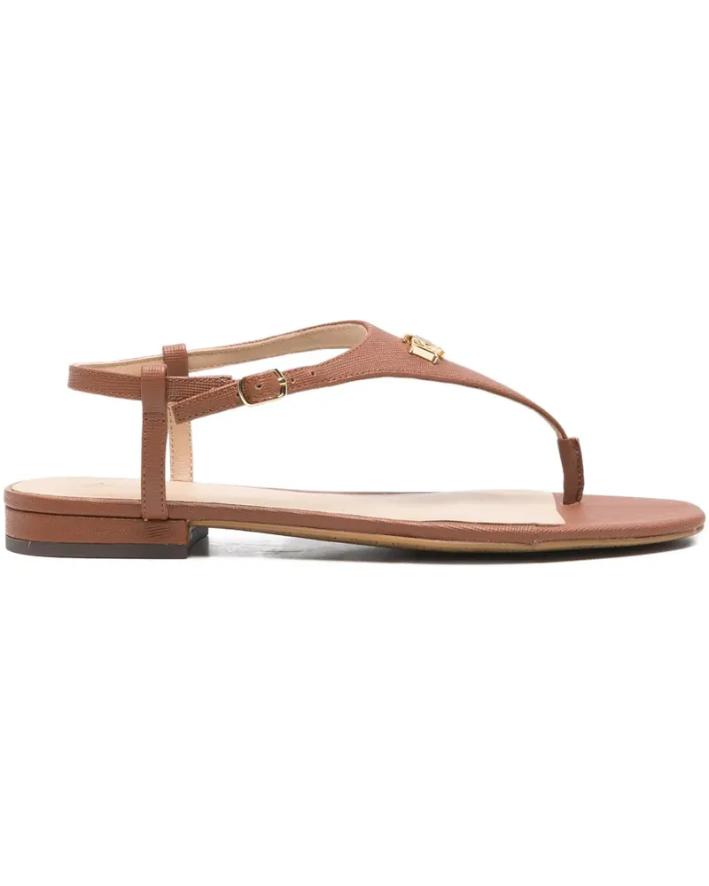 Ralph Lauren buckle-fastening leather sandals - Braun Braun