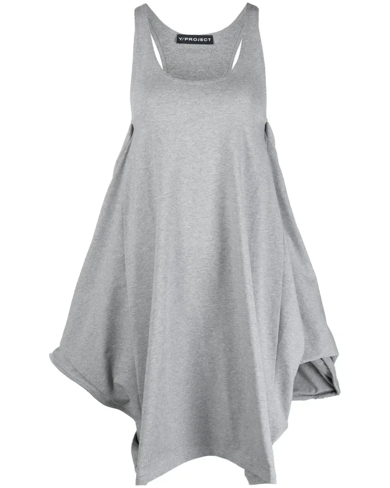 Y/PROJECT T-Shirtkleid mit Racerback - Grau Grau
