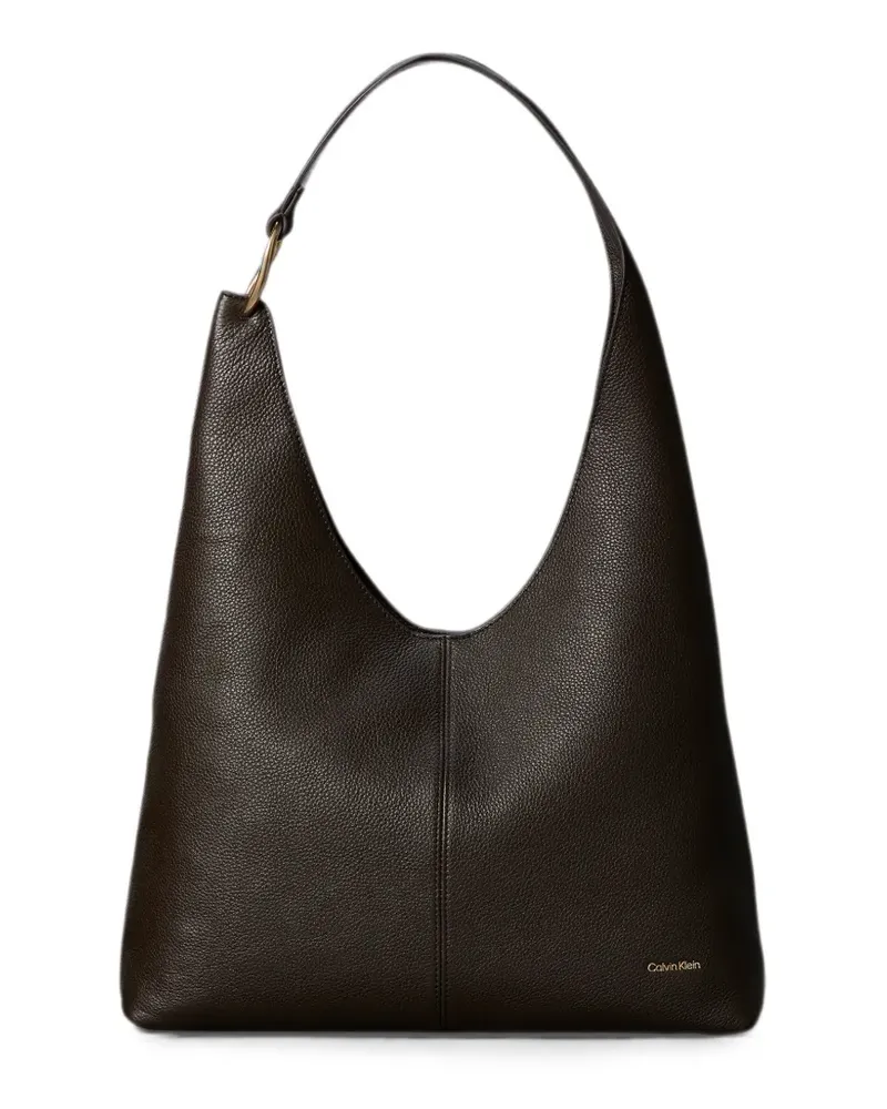 Calvin Klein grainy-texture shoulder bag - Braun Braun