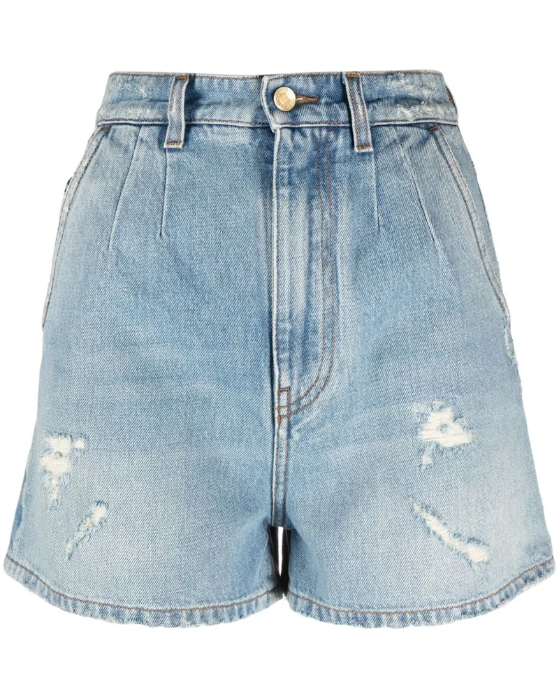 Dolce & Gabbana Hoch sitzende Jeans-Shorts - Blau Blau