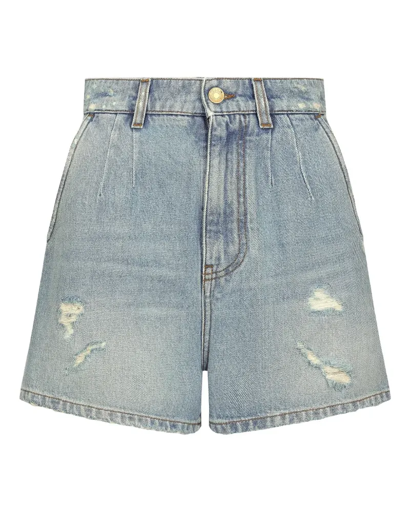 Dolce & Gabbana Hoch sitzende Jeans-Shorts - Blau Blau