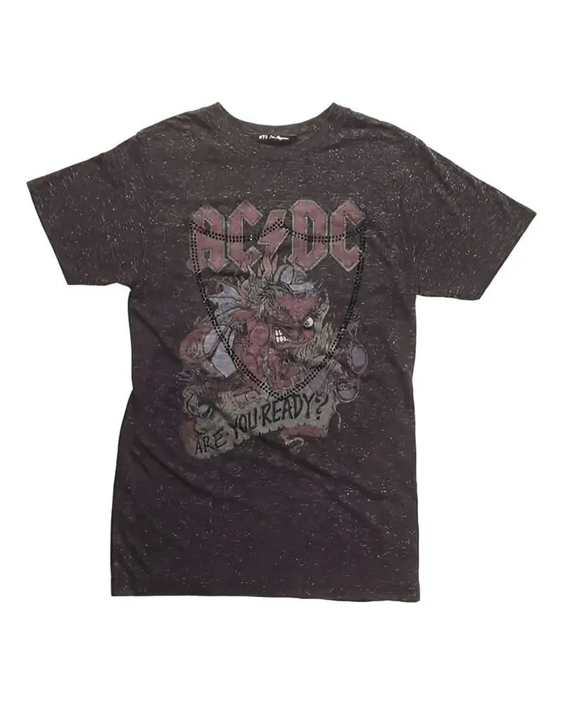 HTC Hollywood Trading Company T-Shirt mit grafischem Print - Grau Grau