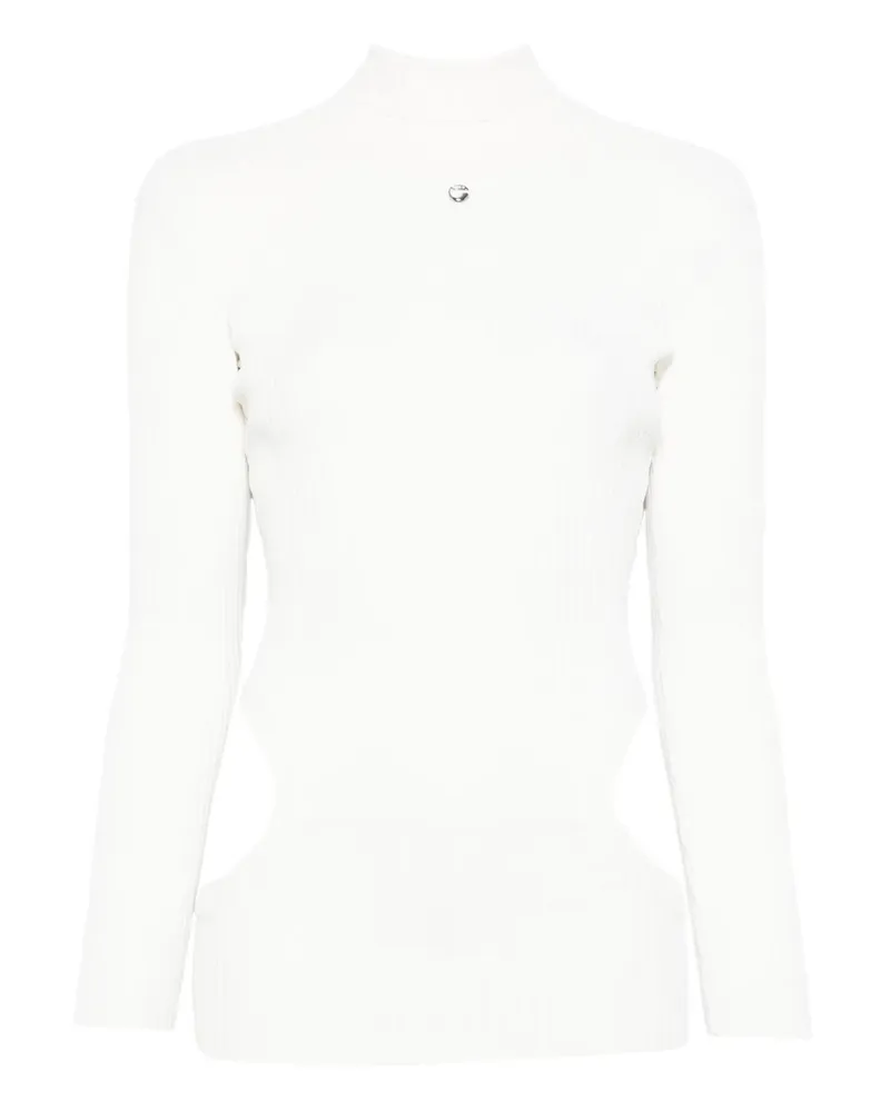 COPERNI cut-out detail ribbed top - Weiß Weiß