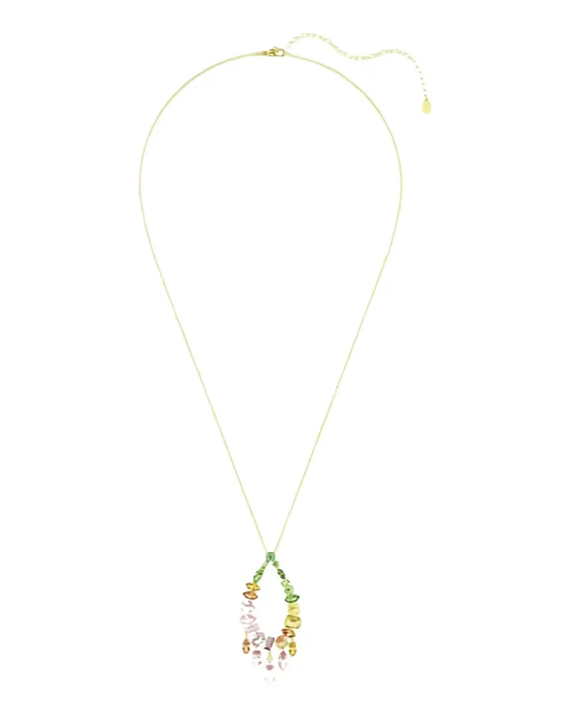 Swarovski crystal-embellished drop necklace - Gold Gold
