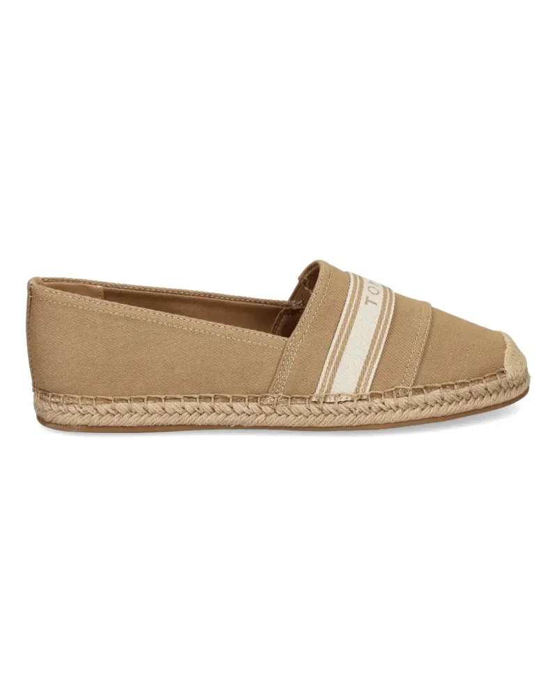 Tommy Hilfiger logo-tape braided espadrilles - Nude Nude