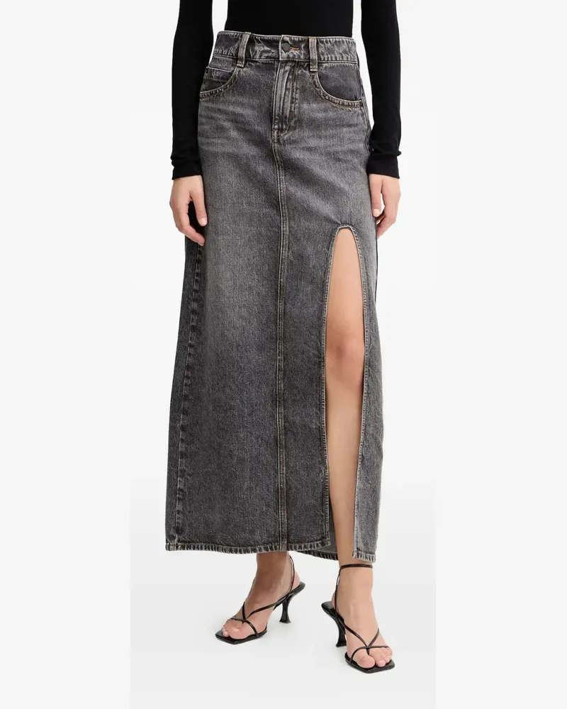 Miss Sixty split midi skirt - Grau Grau