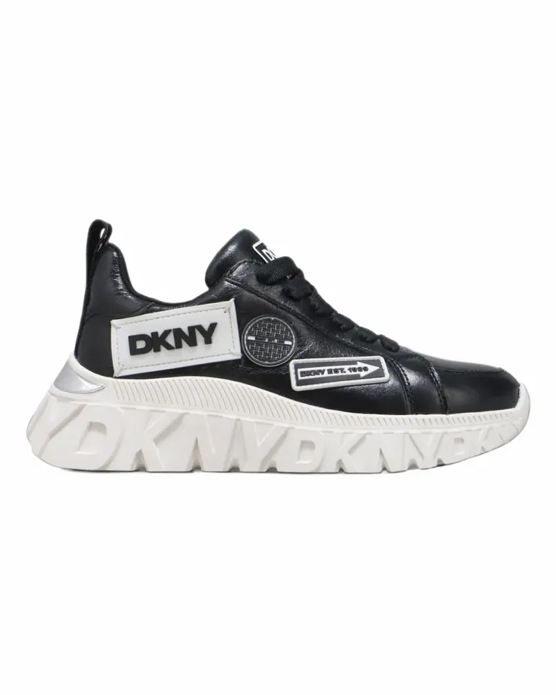 DKNY Lexie Sneakers mit Logo - Schwarz Schwarz