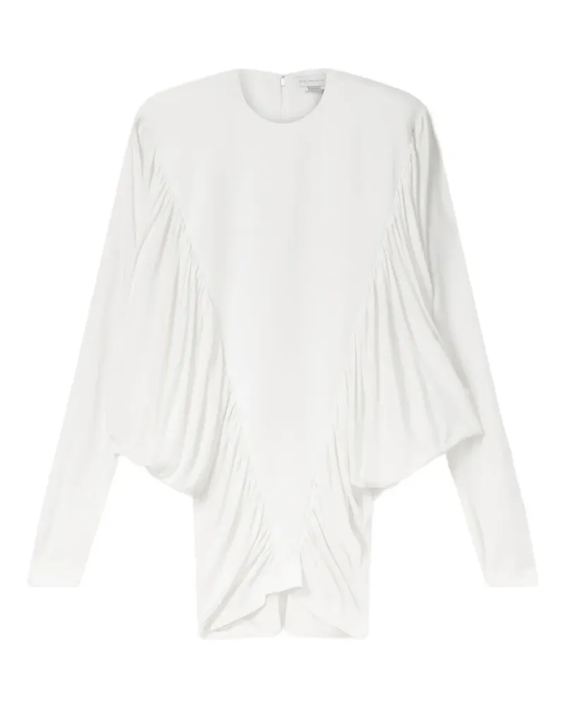 Stella McCartney Minikleid mit Raffungen - Weiß Weiß