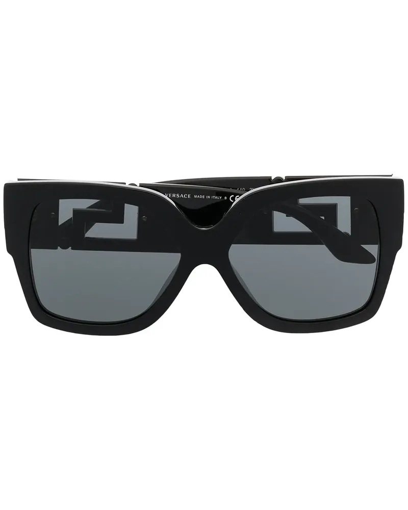 Versace Oversized-Sonnenbrille - Schwarz Schwarz