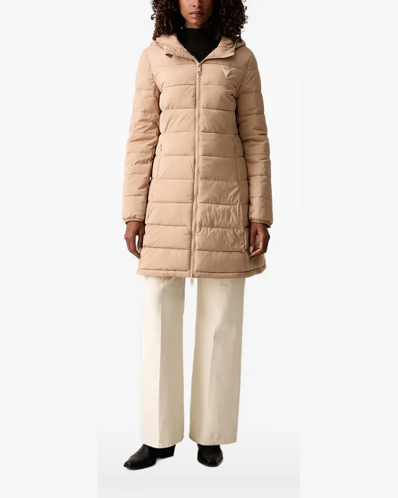 Guess quilted hooded jacket - Nude Nude