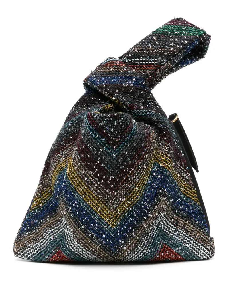 Missoni Tote Bag mit Zickzackmuster - Blau Blau