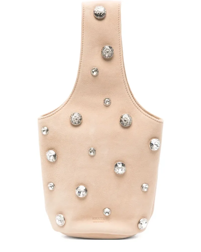 KHAITE small Livia bucket bag - Nude Nude