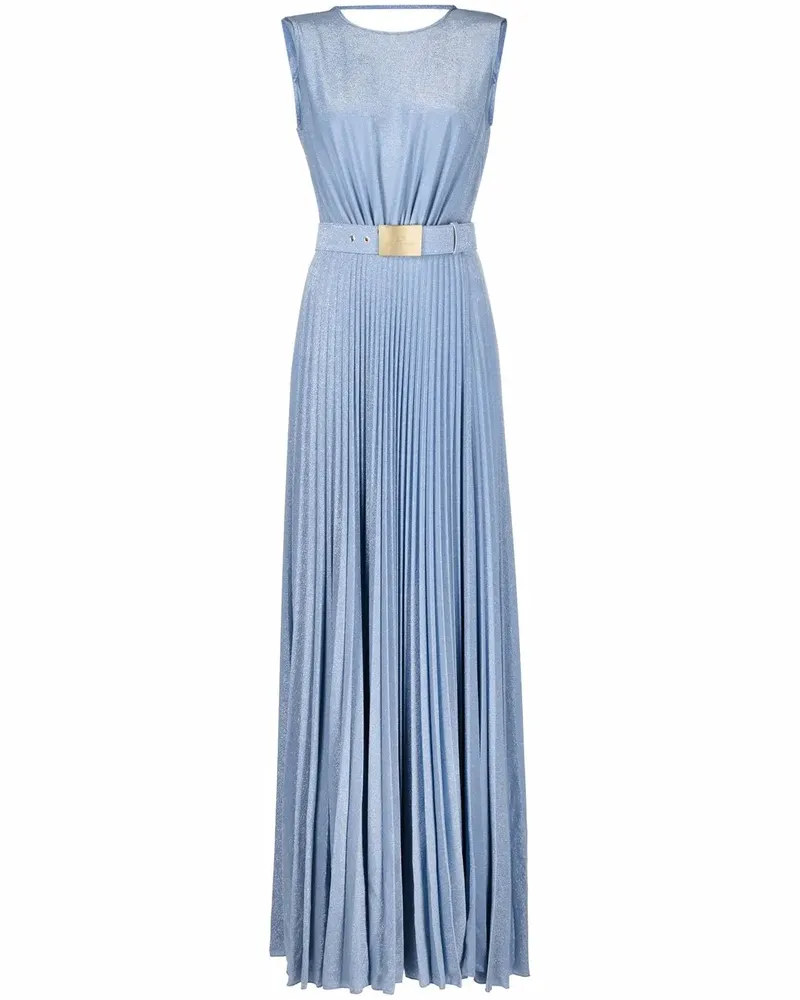Elisabetta Franchi Abendkleid mit Falten - Blau Blau