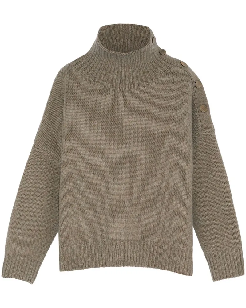 Yves Salomon Pullover mit geknöpften Schultern - Grau Grau