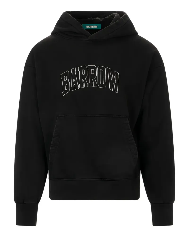 BARROW logo-embroidered hoodie - Schwarz Schwarz