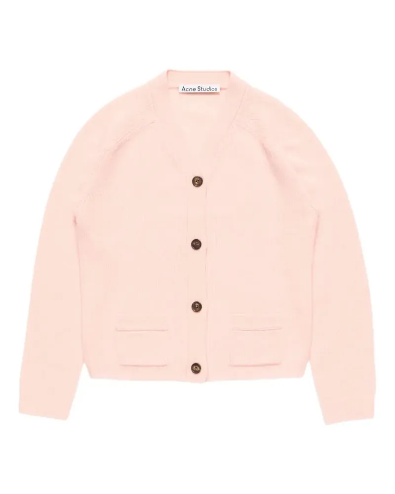 Acne Studios Kaschmircardigan mit V-Ausschnitt - Rosa Rosa
