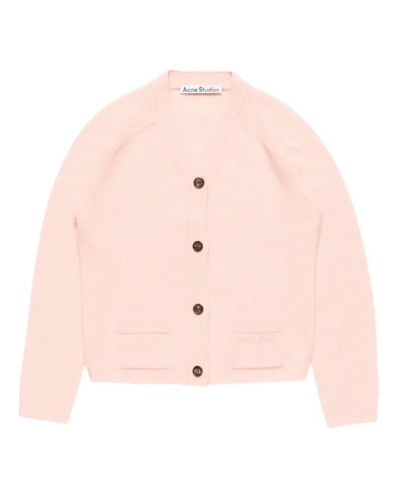 Acne Studios Kaschmircardigan mit V-Ausschnitt - Rosa Rosa