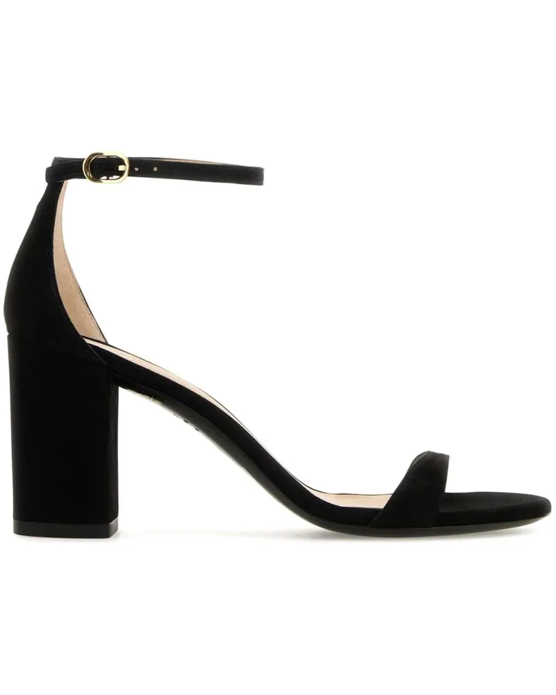 Stuart Weitzman Nudist Block Sandalen 75mm - Schwarz Schwarz