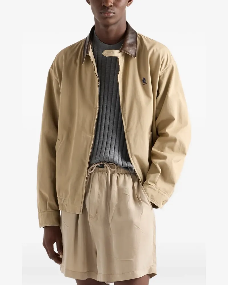 Prada cashmere and silk crew-neck sweater - Grau Grau