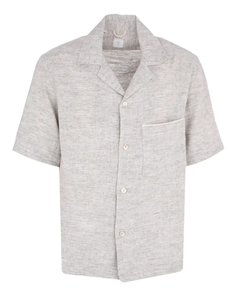 Eleventy Kurzärmeliges Hemd - Grau Grau